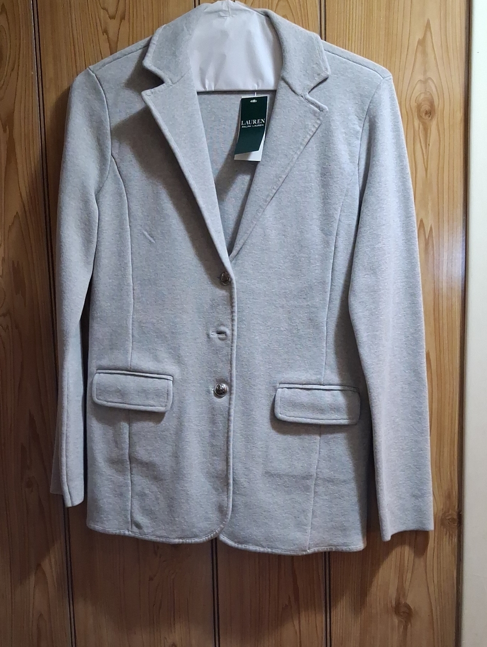 Lauren Ralph Lauren Light Heather Gray Blazer Jacket